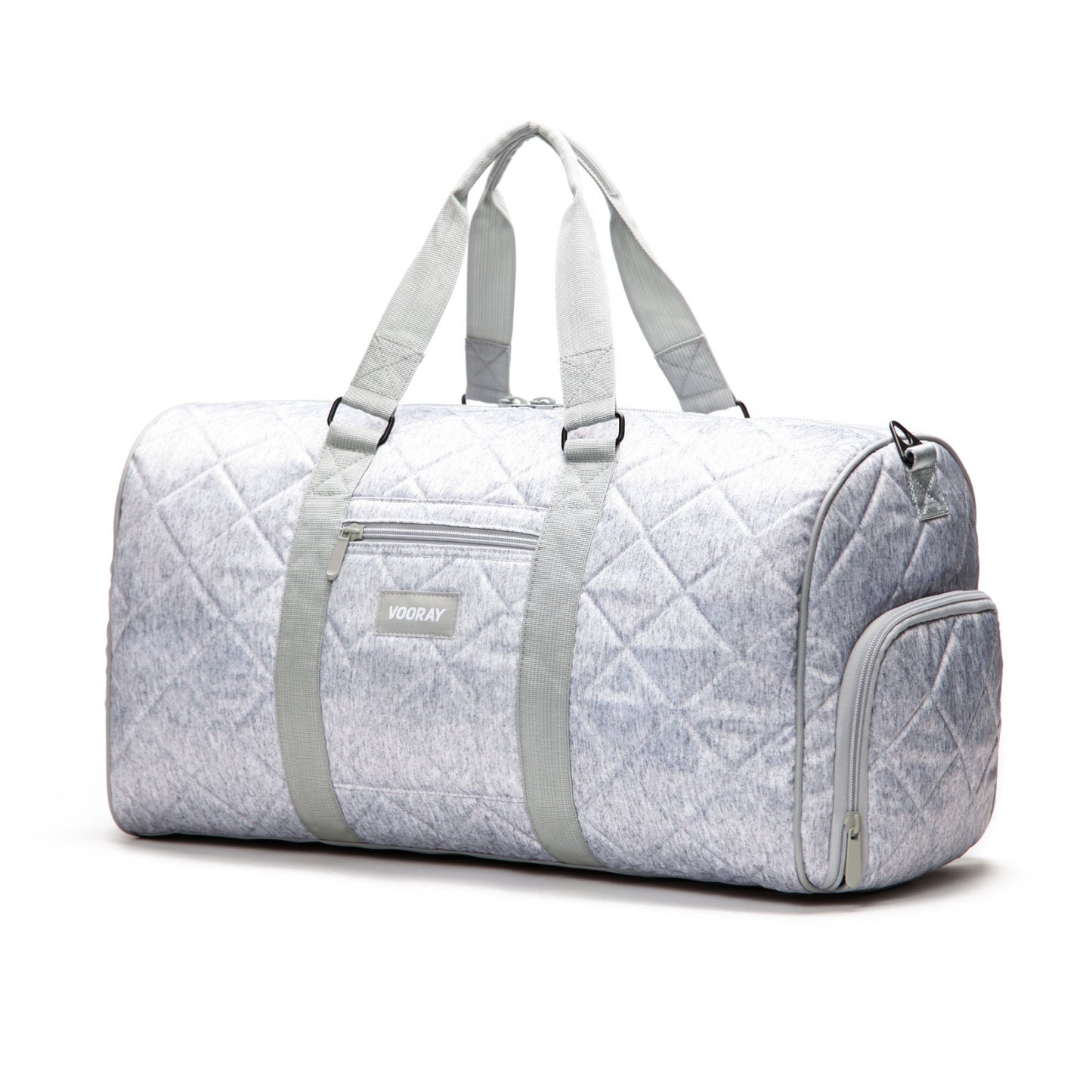 Trepic Weekender Duffle - Quilted Gray Nylon