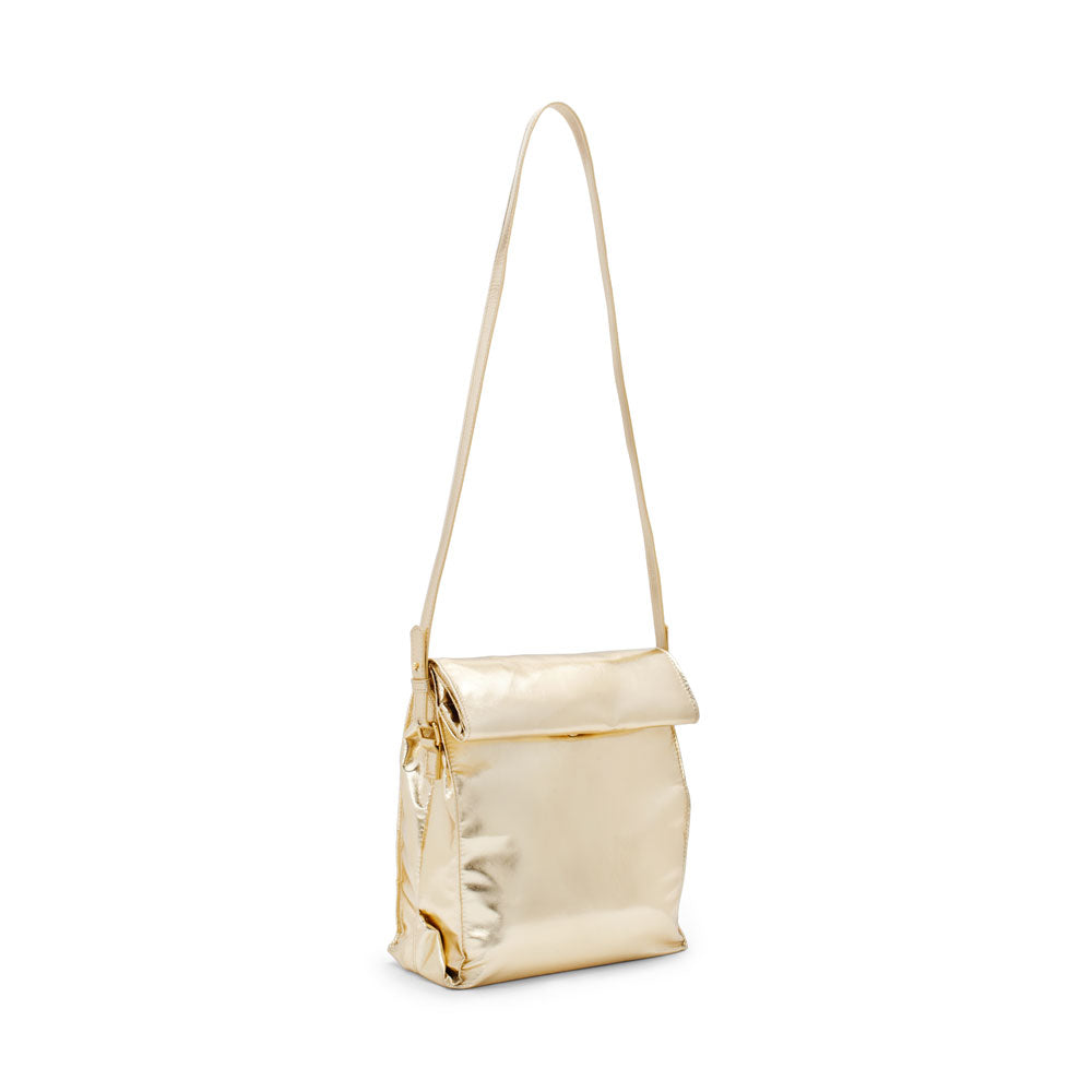 What's For Lunch Crossbody Bag - Metallic Gold