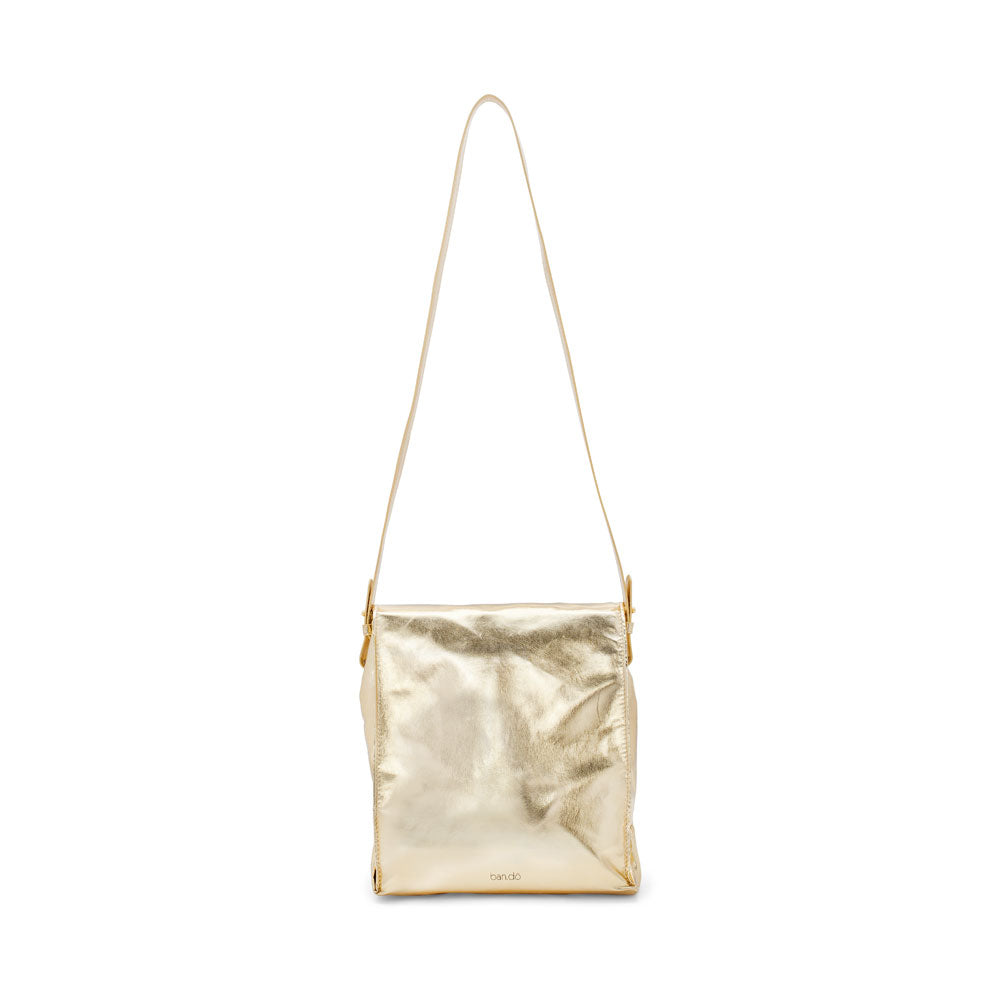 What's For Lunch Crossbody Bag - Metallic Gold