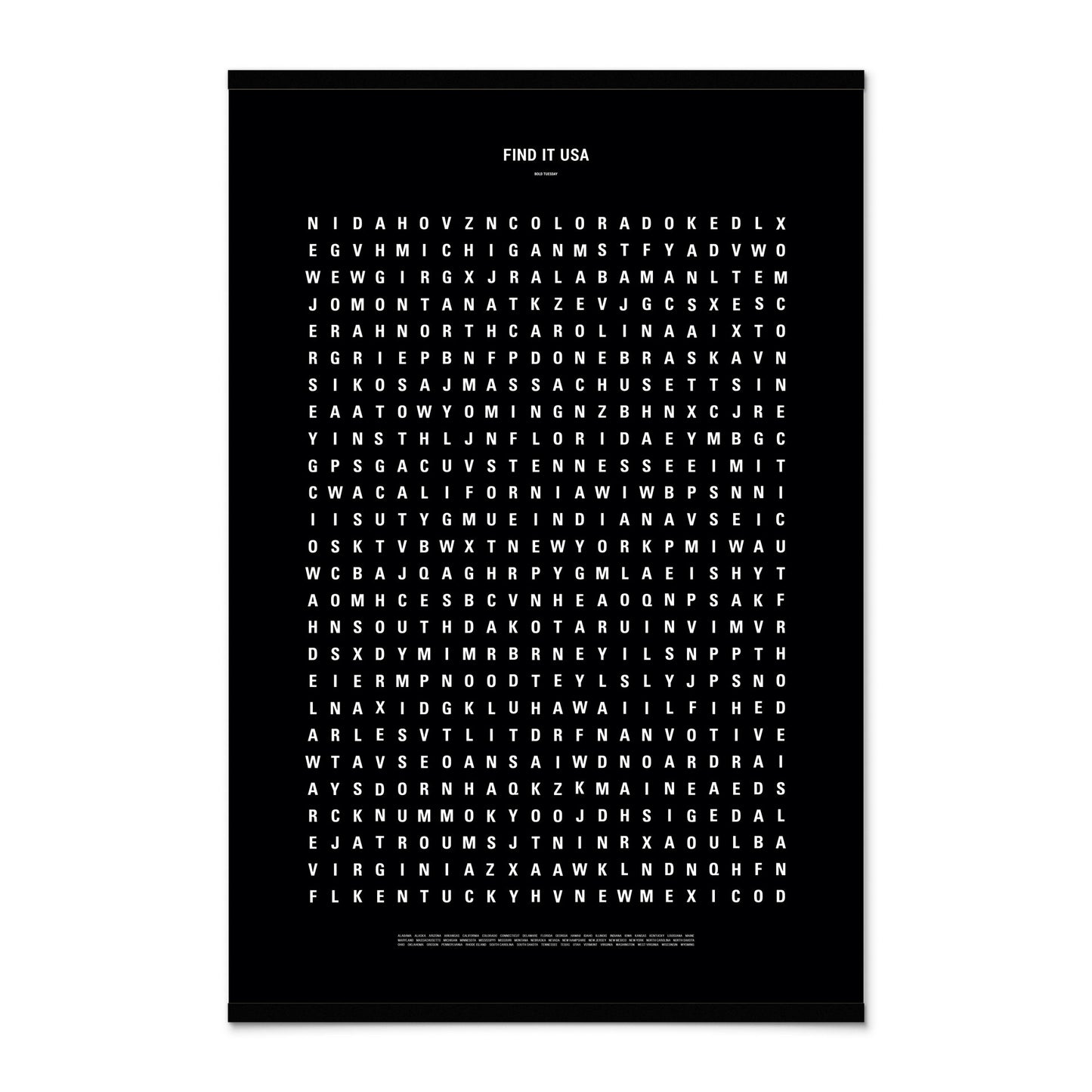 Find It USA Travel Map Poster