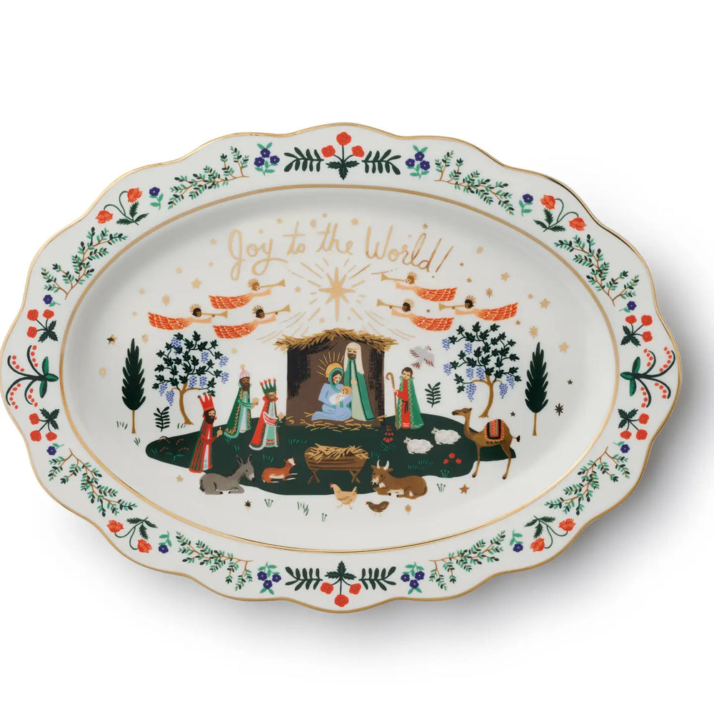 Porcelain Serving Platter - Nativity [PRE ORDER]