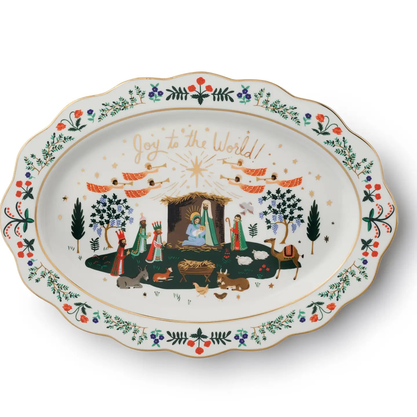 Porcelain Serving Platter - Nativity [PRE ORDER]