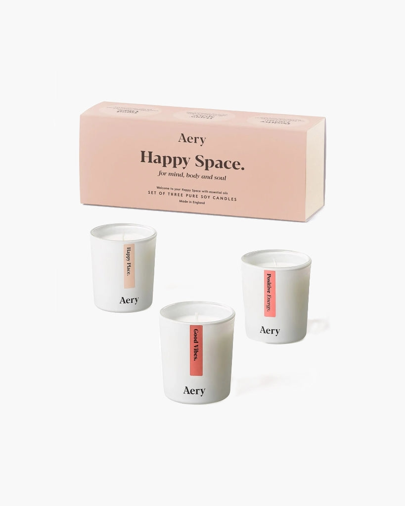 Set Of Three Votive Candles - Happy Space [PRE ORDER]