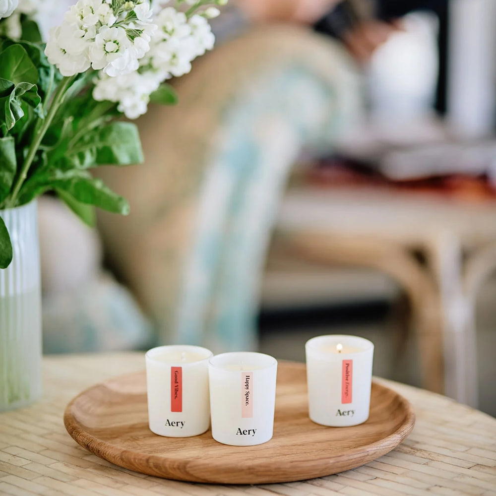 
                      
                        Set Of Three Votive Candles - Happy Space [PRE ORDER]
                      
                    