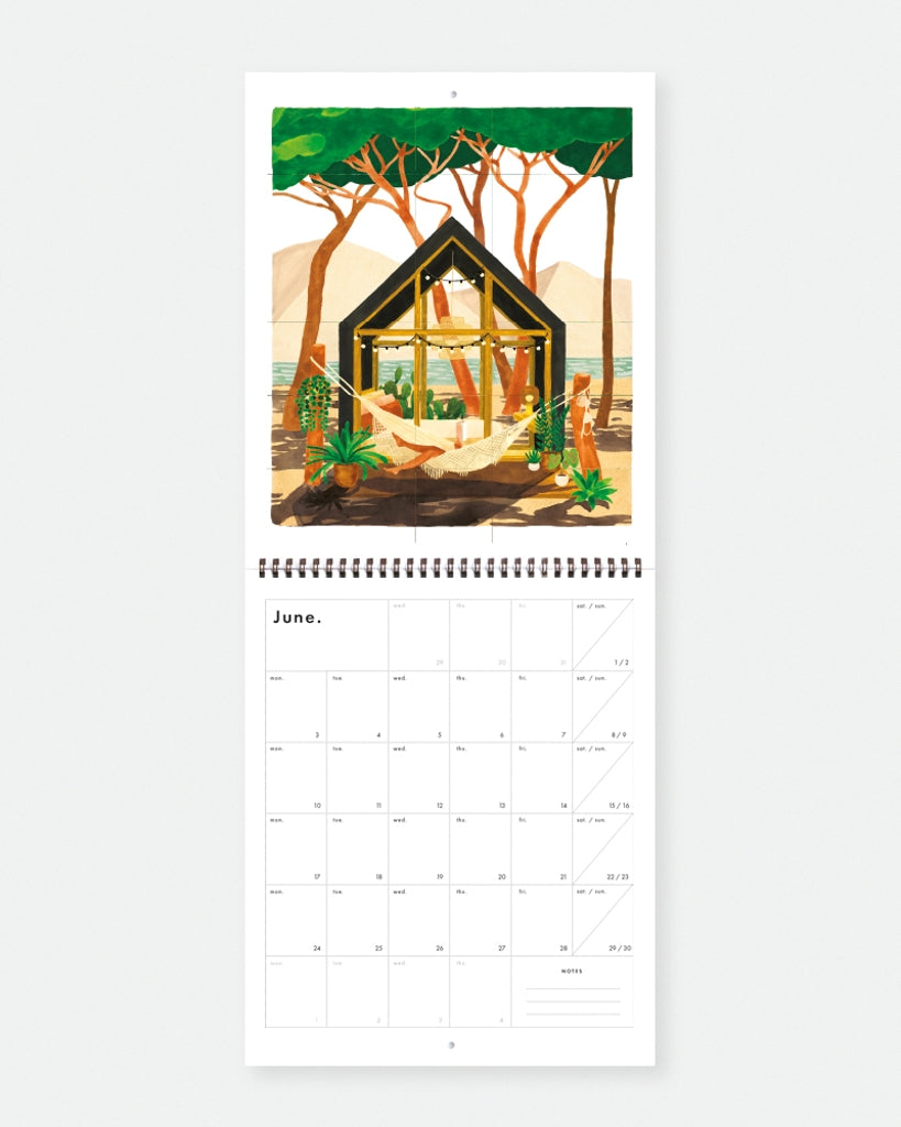 2024 Wall Calendar - Travel Fantasy