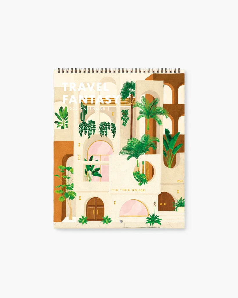 2025 Wall Calendar - Travel Fantasy