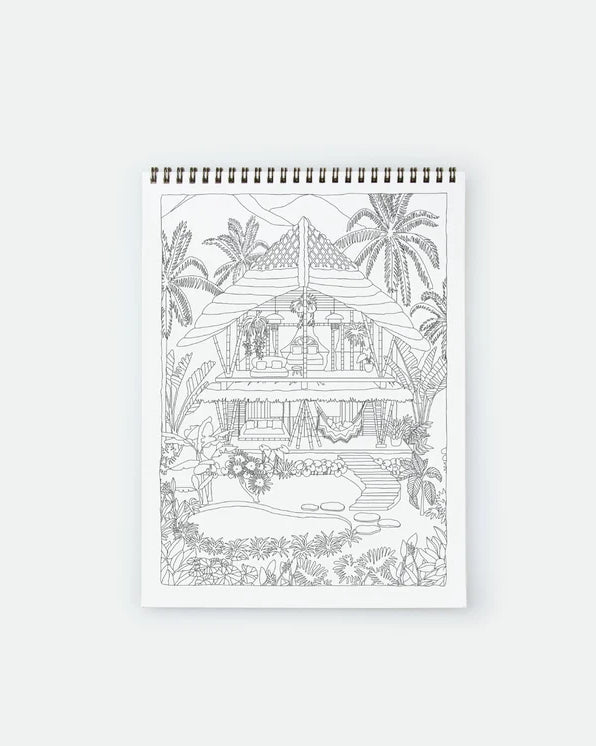 Coloring Book - Exotic Bathtub