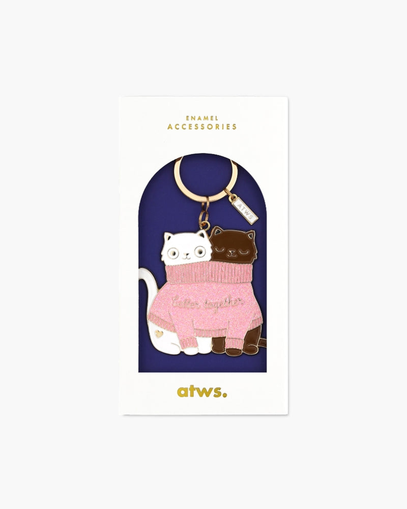 Keychain - 2 Cats In a Sweater [PRE ORDER]