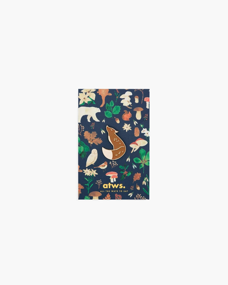 Enamel Pin - Brown Fox