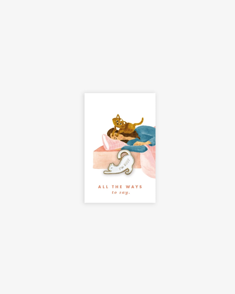 Enamel Pin - Busy Cat