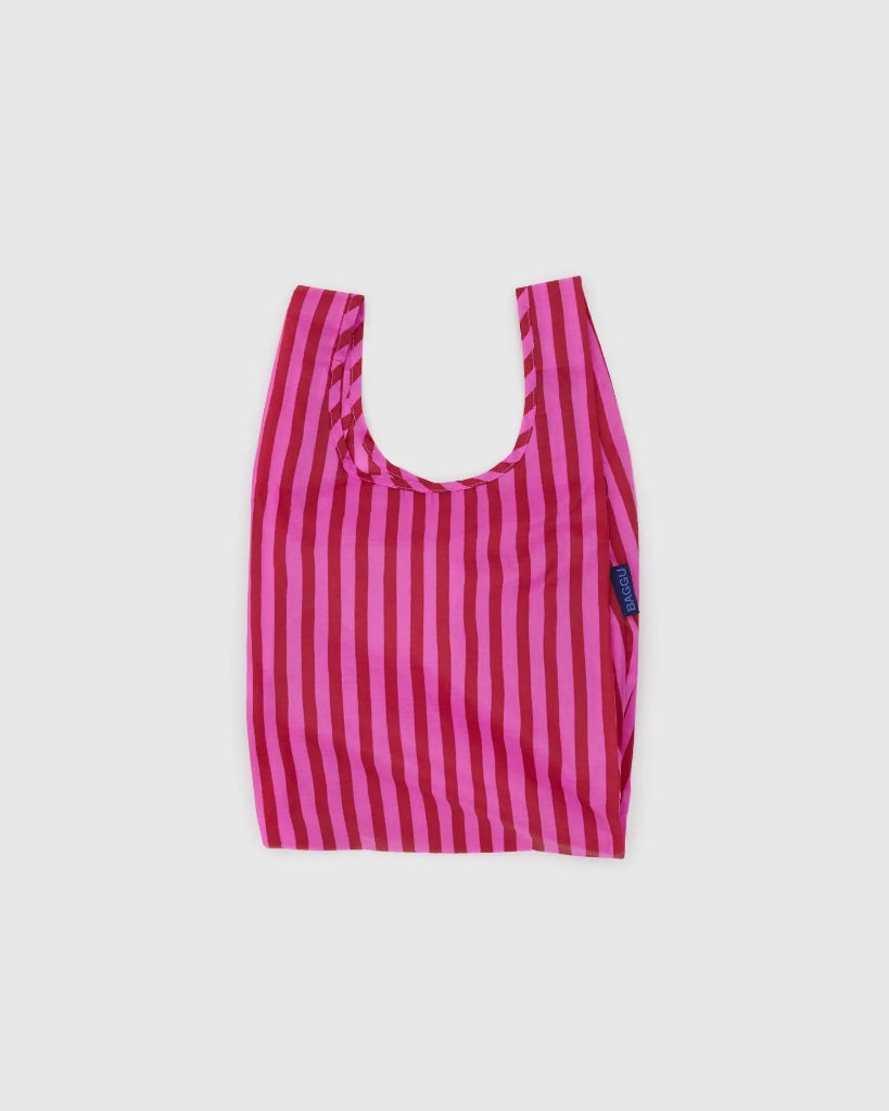 Baby Reusable Bag - Pink & Red Painted Stripe