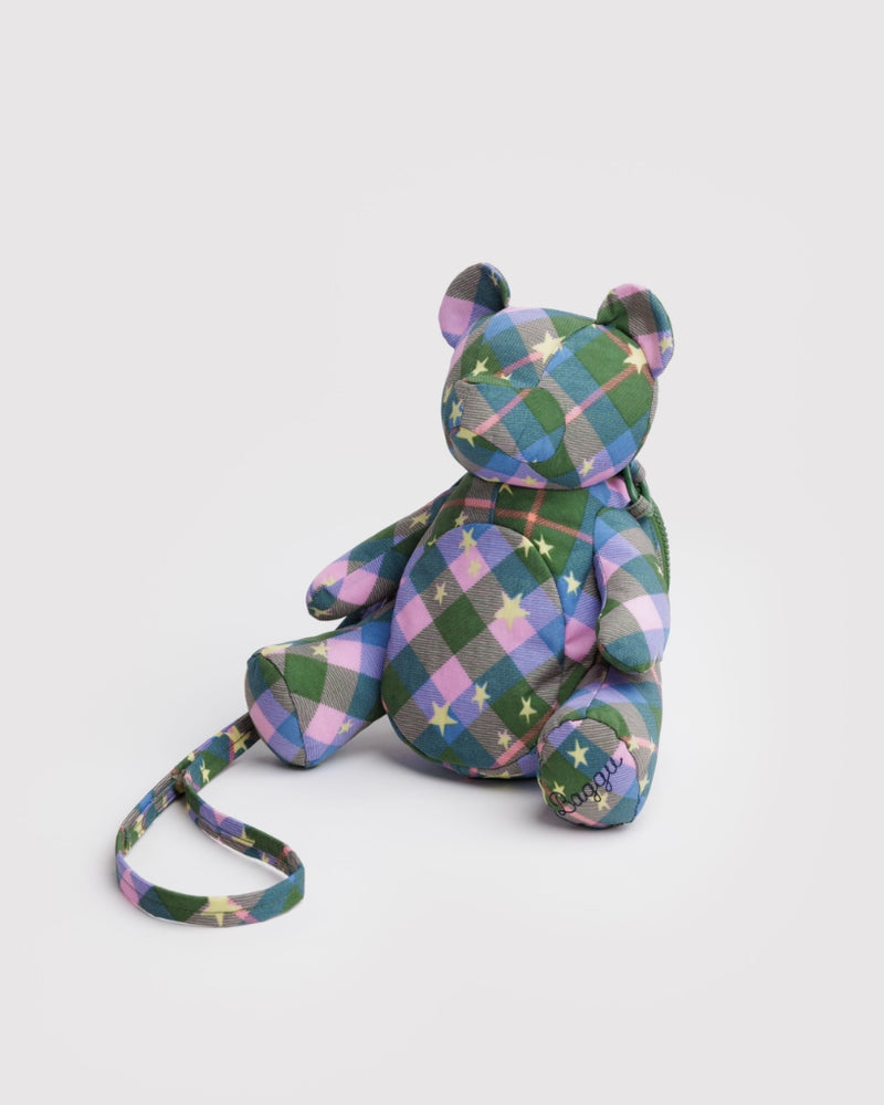 Bear Bag - Green Star Plaid [PRE ORDER]