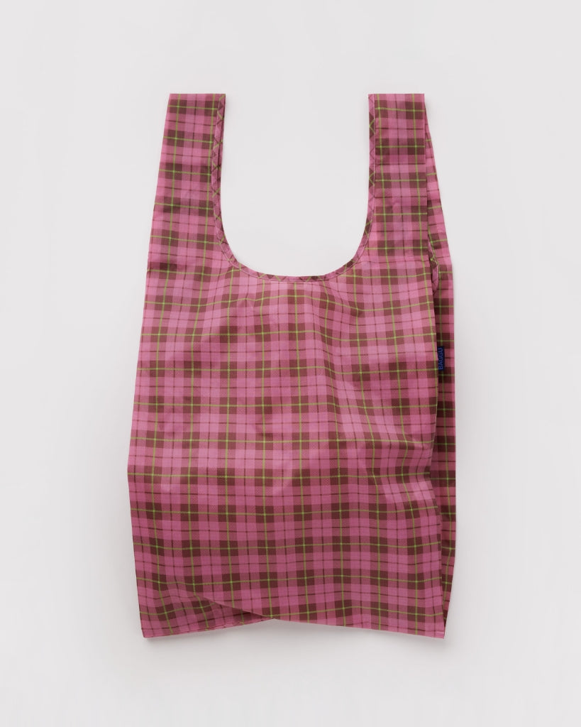 Big Reusable Bag - Azalea Pink Tartan [PRE ORDER]