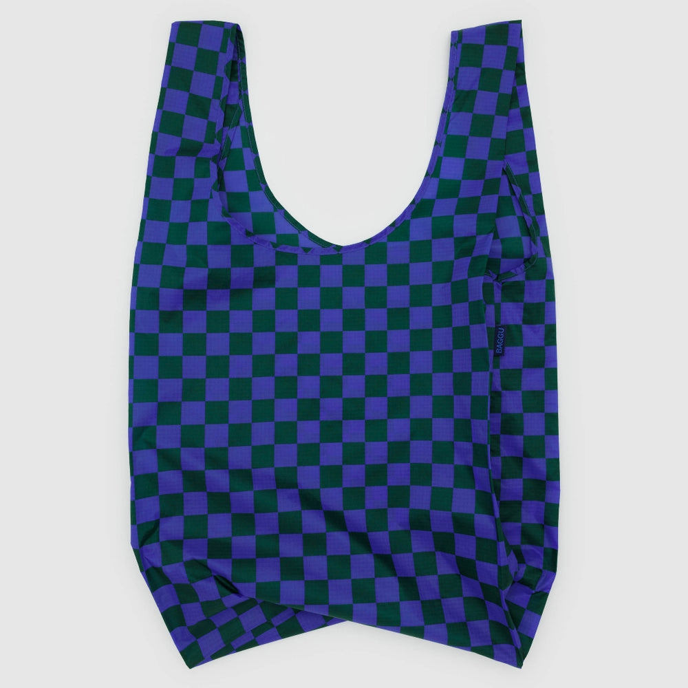 Big Reusable Bag - Iris Green Check [PRE ORDER]