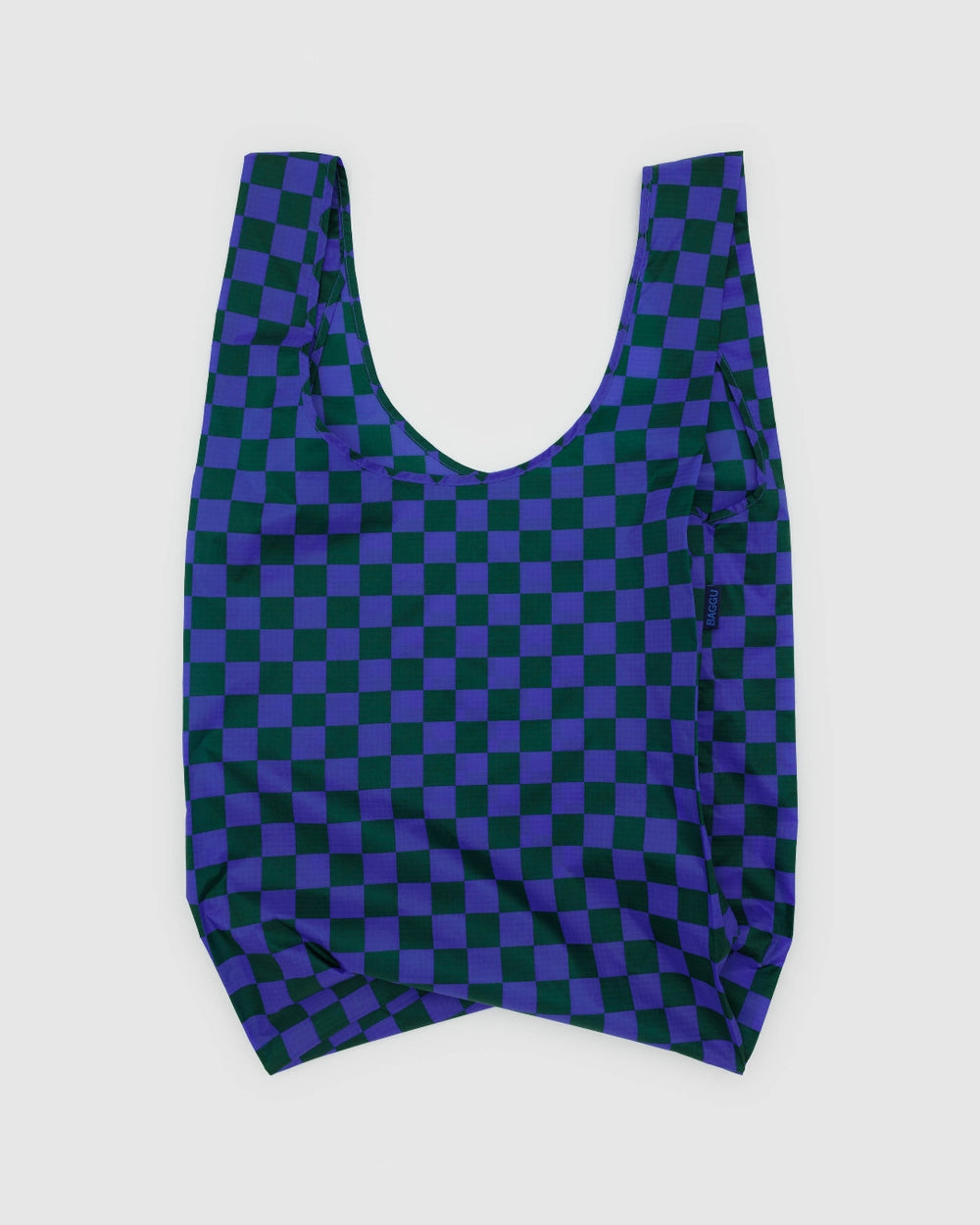 Big Reusable Bag - Iris Green Check