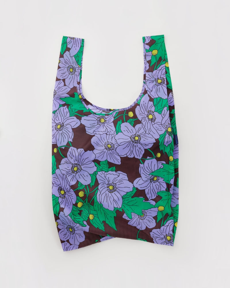 Big Reusable Bag - Maroon Poppy