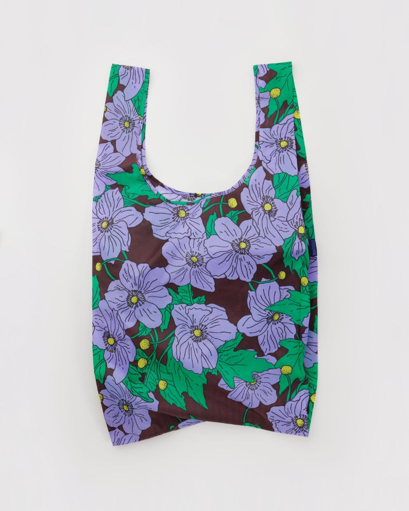 Big Reusable Bag - Maroon Poppy