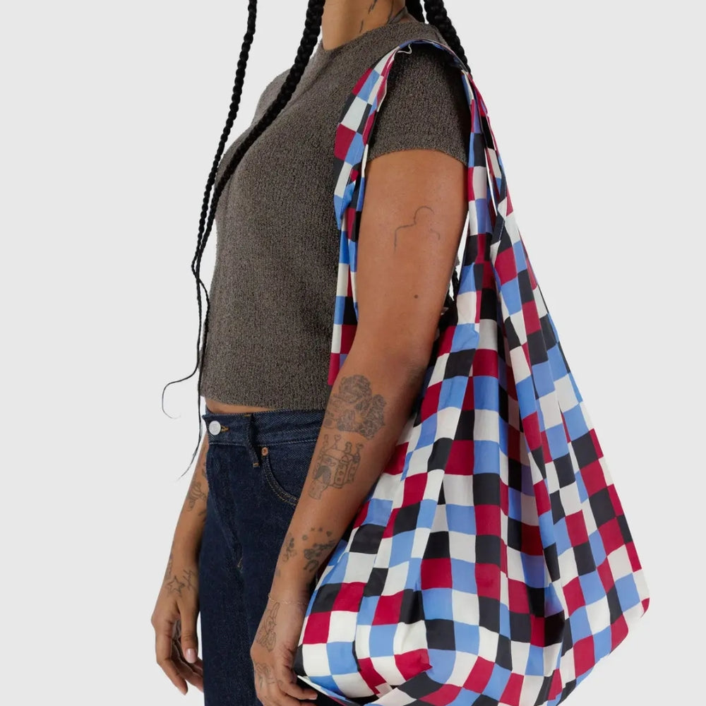 Big Reusable Bag - Painted Check