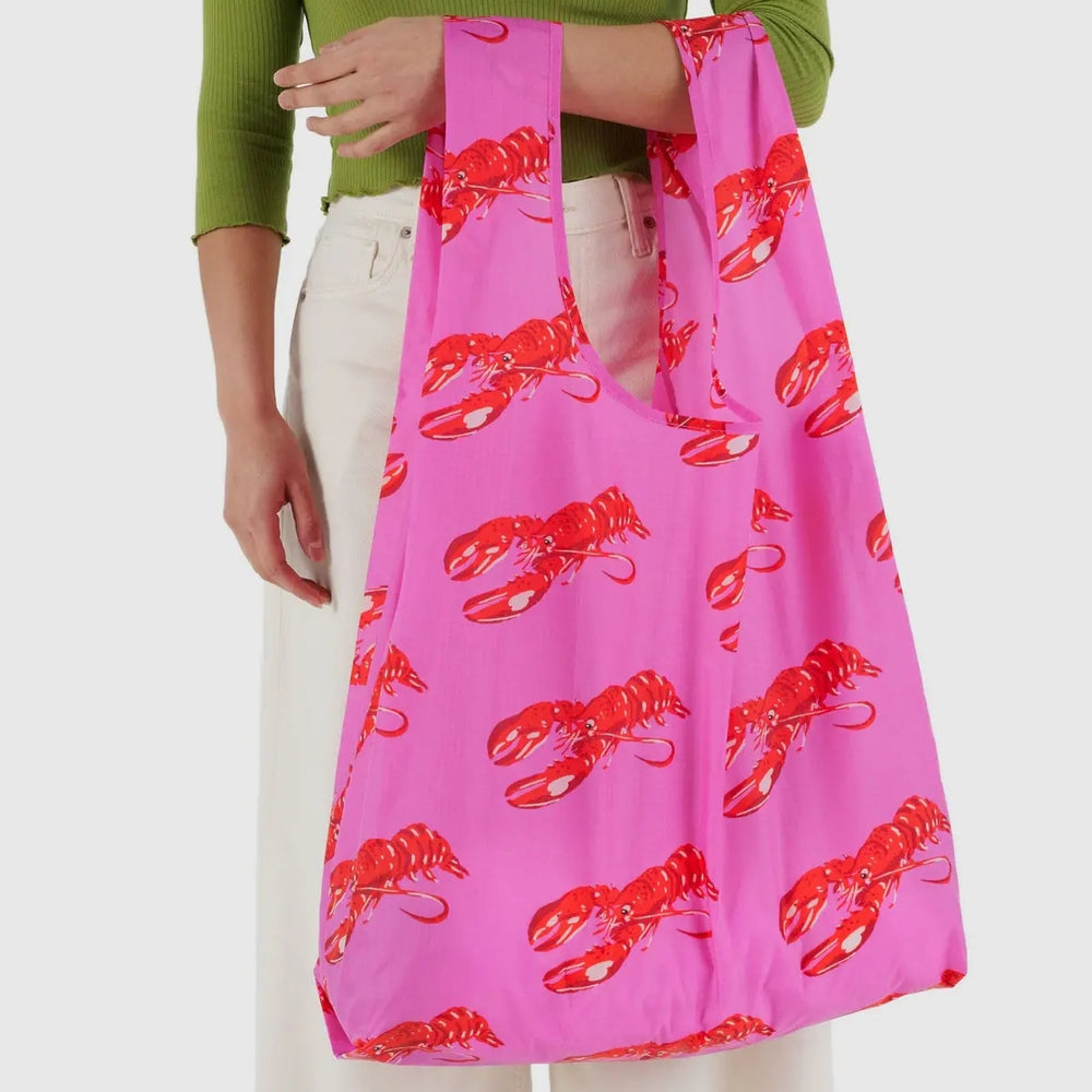 Big Reusable Bag - Pink Lobster