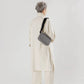 Camera Crossbody - Black & White Pixel Gingham