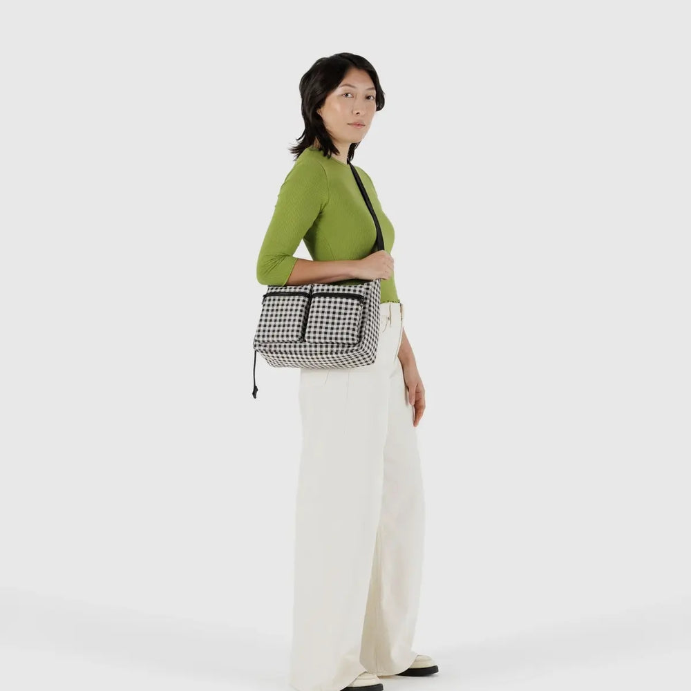 
                      
                        Medium Cargo Crossbody - Black & White Gingham [PRE ORDER]
                      
                    