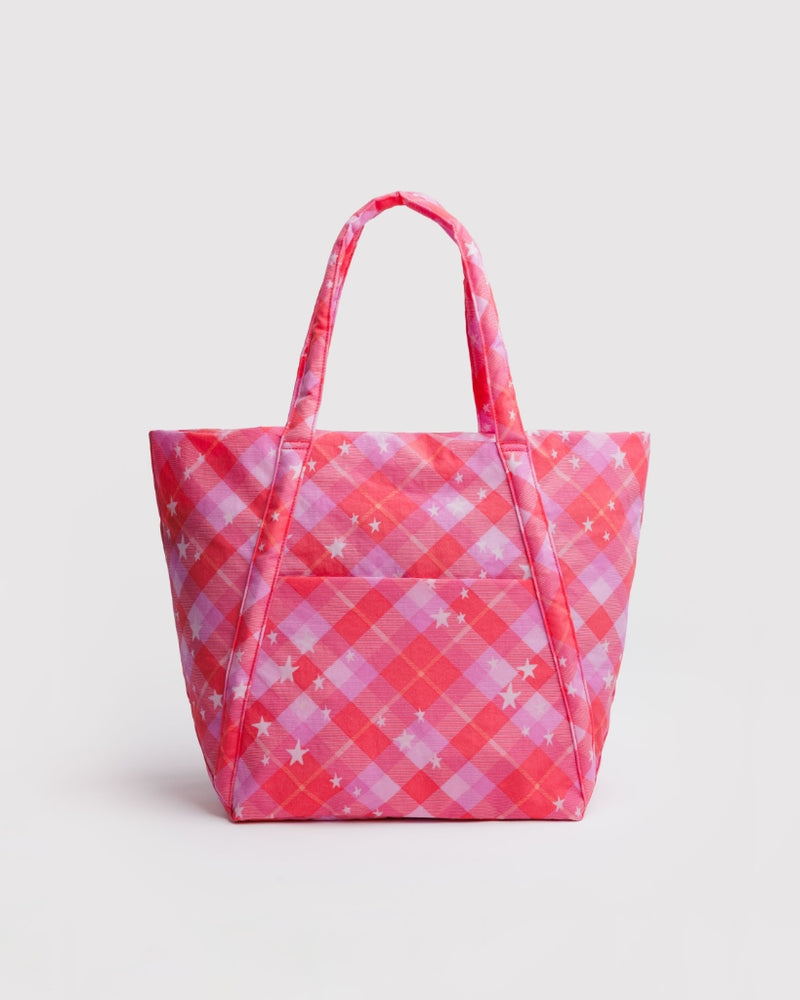 Cloud Bag - Pink Star Plaid [PRE ORDER]