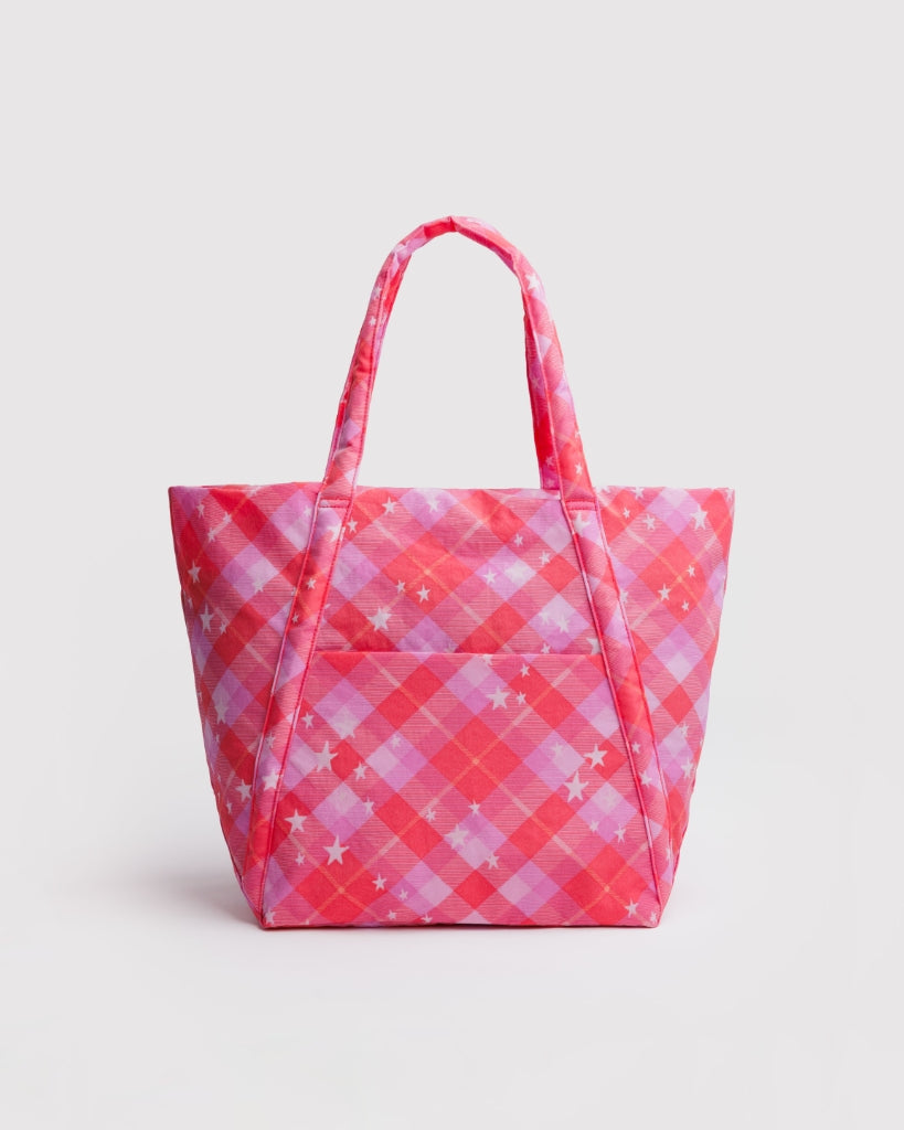 Cloud Bag - Pink Star Plaid [PRE ORDER]