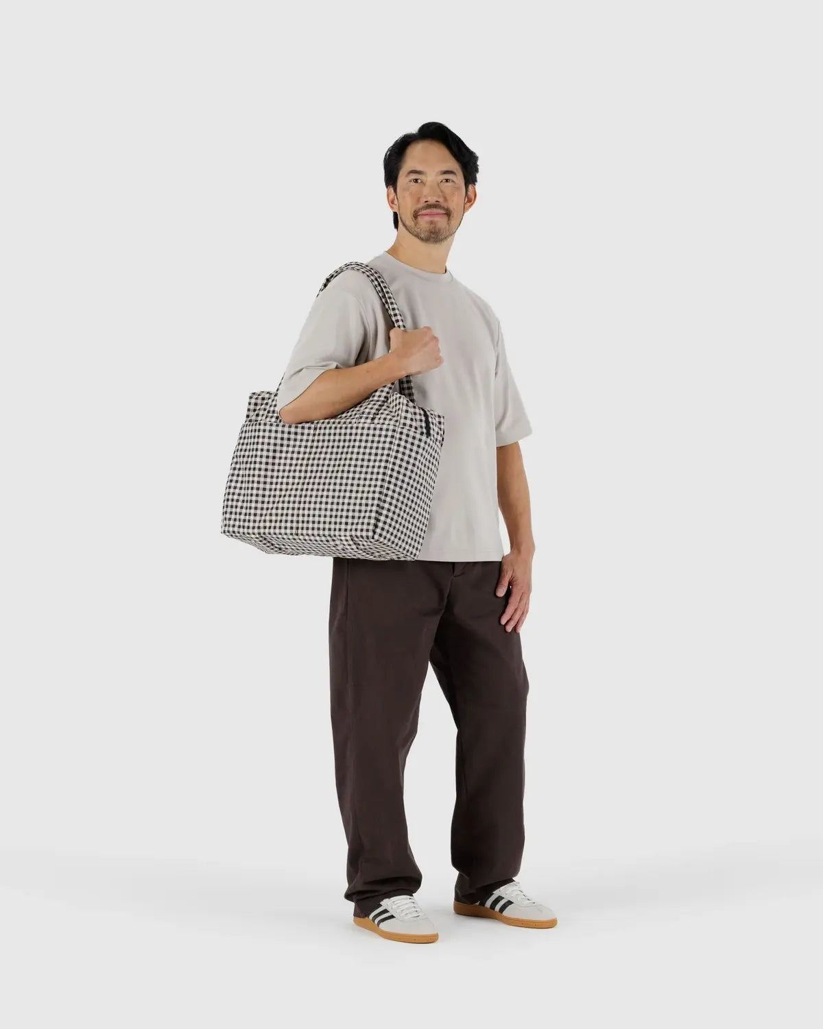 Small Cloud Carry-On Bag - Black & White Gingham [PRE ORDER]