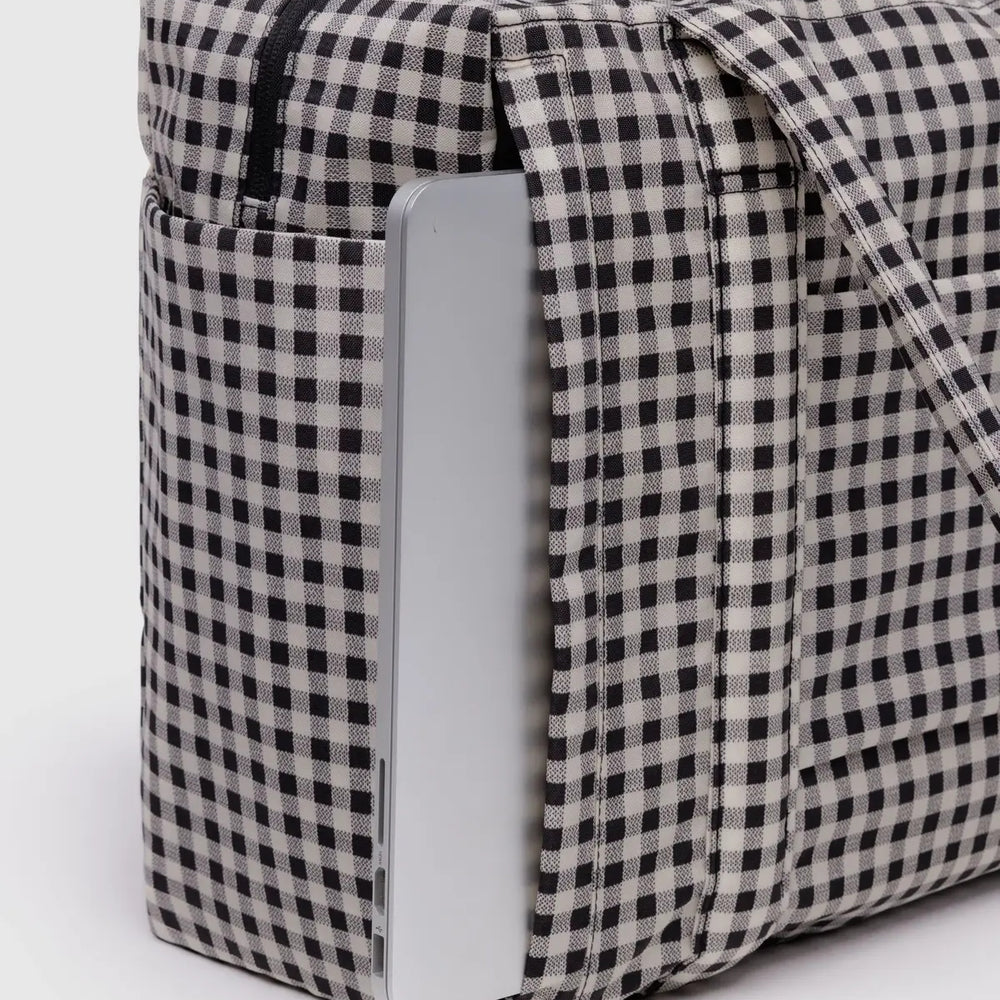 
                      
                        Small Cloud Carry-On Bag - Black & White Gingham [PRE ORDER]
                      
                    