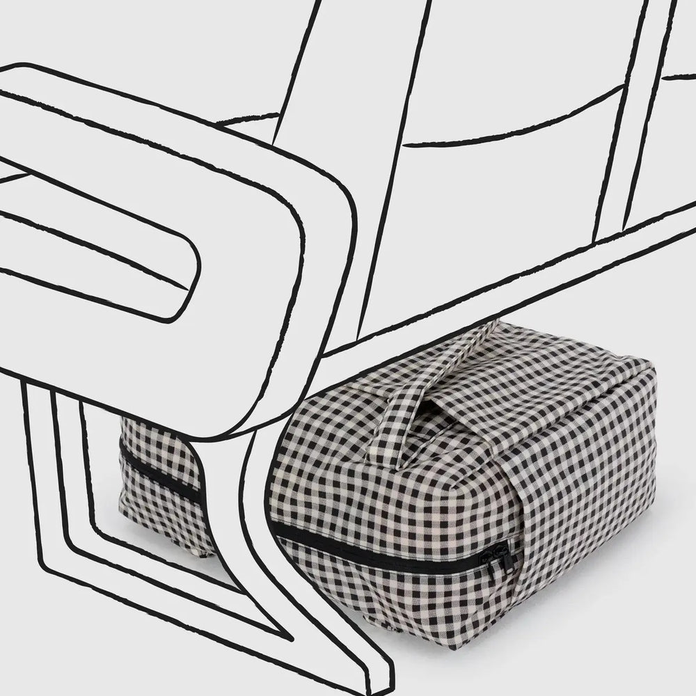 
                      
                        Small Cloud Carry-On Bag - Black & White Gingham [PRE ORDER]
                      
                    