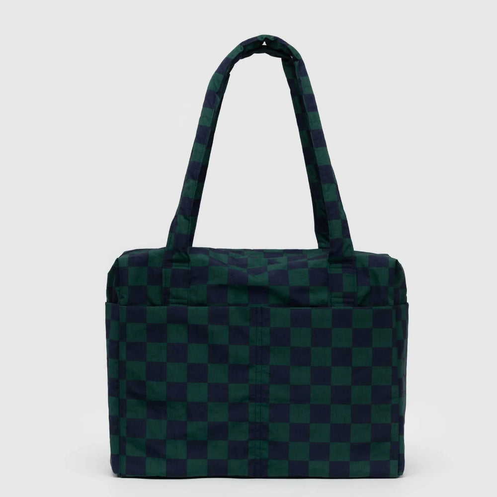 Small Cloud Carry-On Bag - Navy Green Check [PRE ORDER]