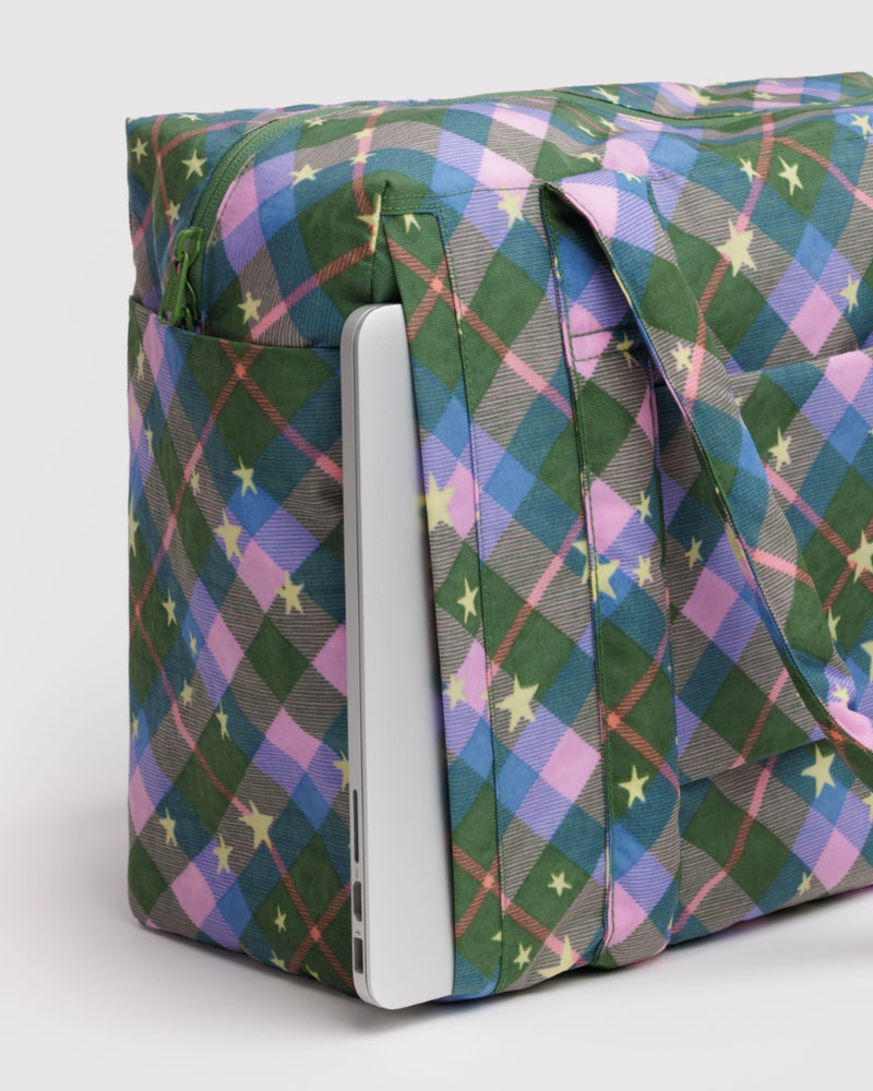 
                      
                        Small Cloud Carry-On Bag - Green Star Plaid [PRE ORDER]
                      
                    