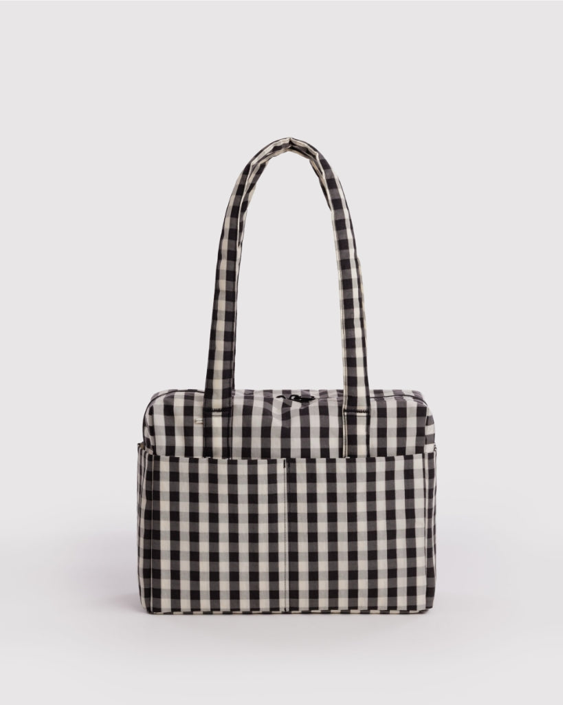 Everyday Cloud Bag - Black & Cream Gingham