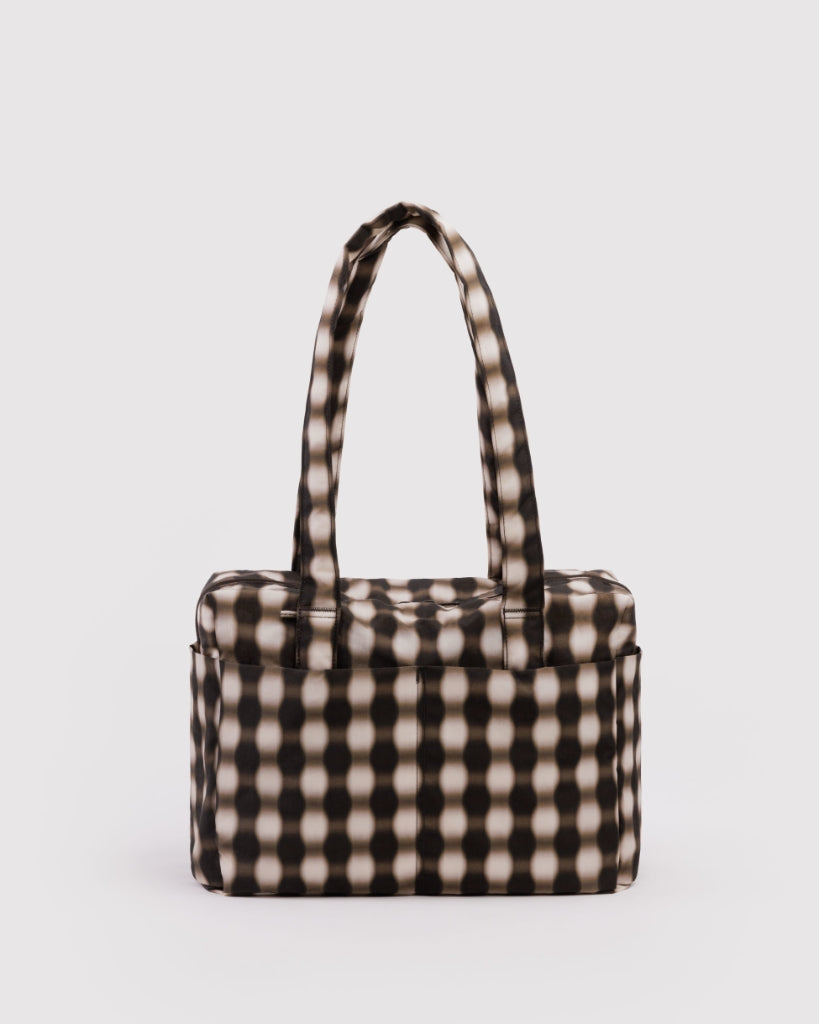 Everyday Cloud Bag - Blurred Gingham Brown