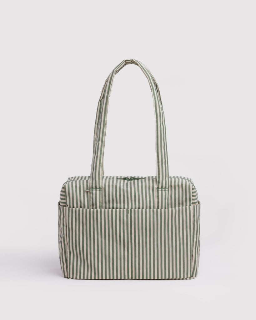 Everyday Cloud Bag - Sage Stripe