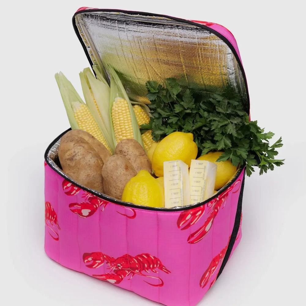 Puffy Cooler Bag - Pink Lobster [PRE ORDER]