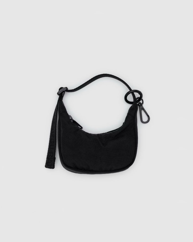 Charm Crescent Bag - Black