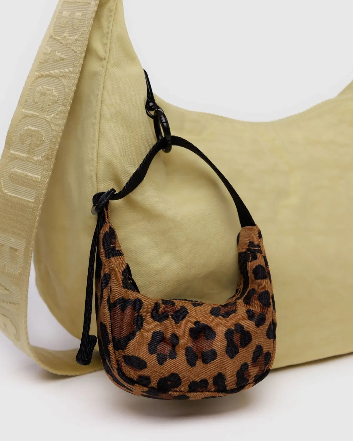 Charm Crescent Bag - Leopard