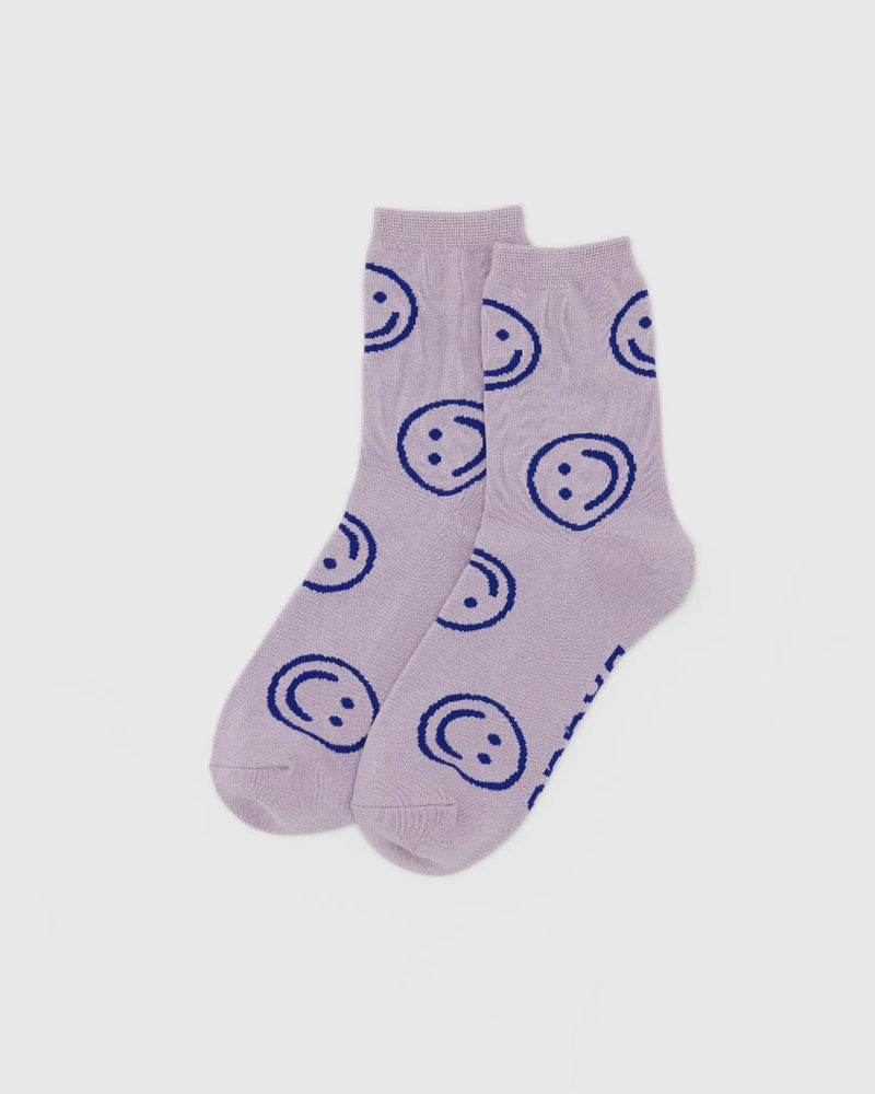 Crew Socks - Dusty Pink happy