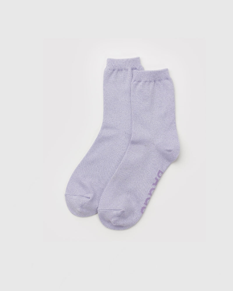 Crew Socks - Lilac Metallic