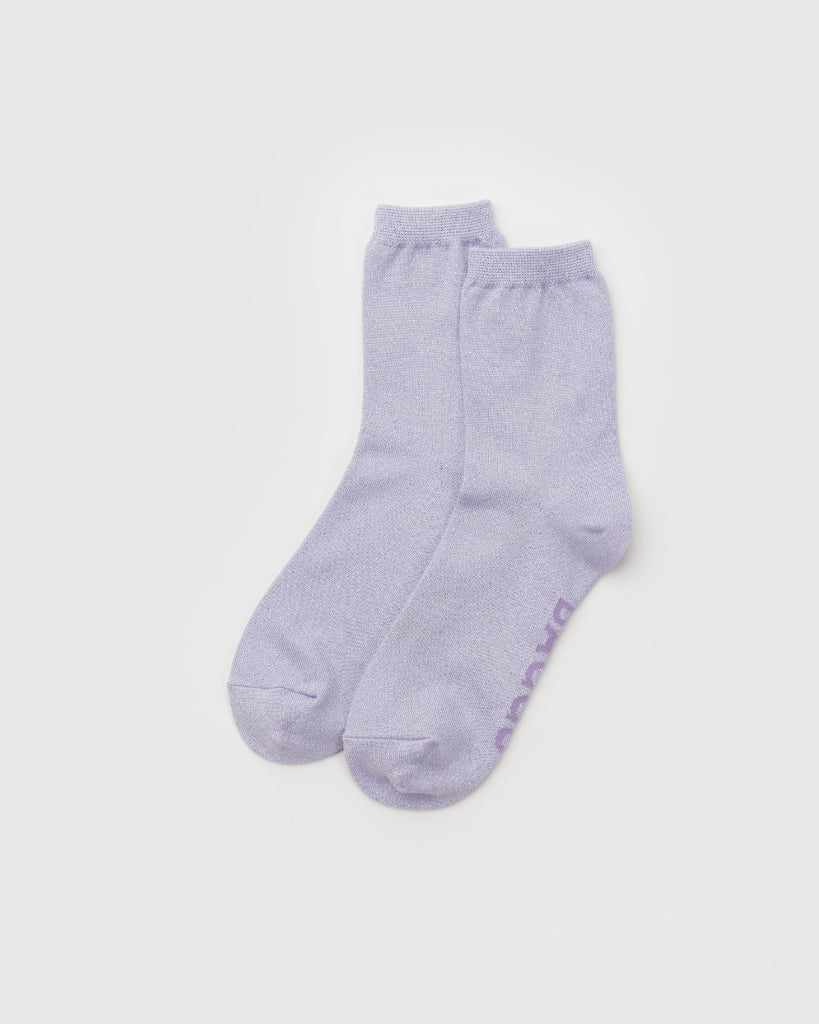 Crew Socks - Lilac Metallic