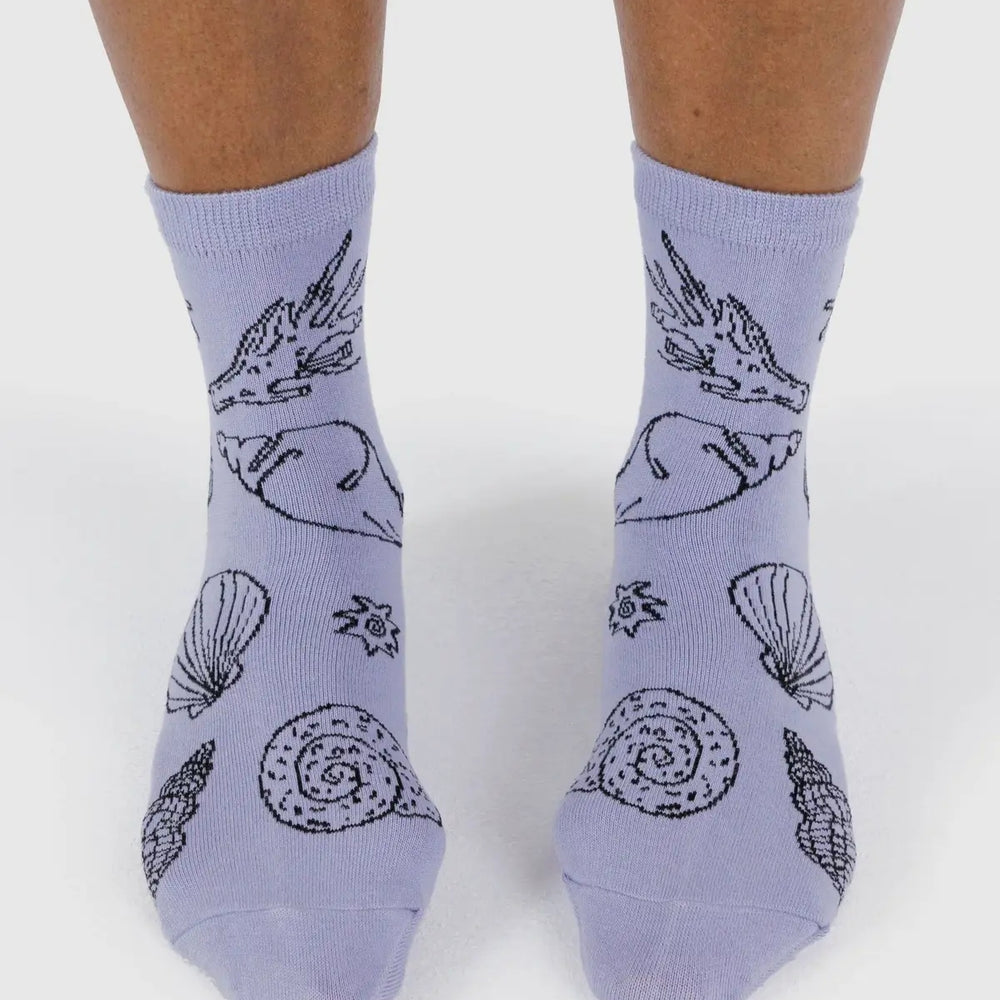 Crew Socks - Shells Light Blue [PRE ORDER]