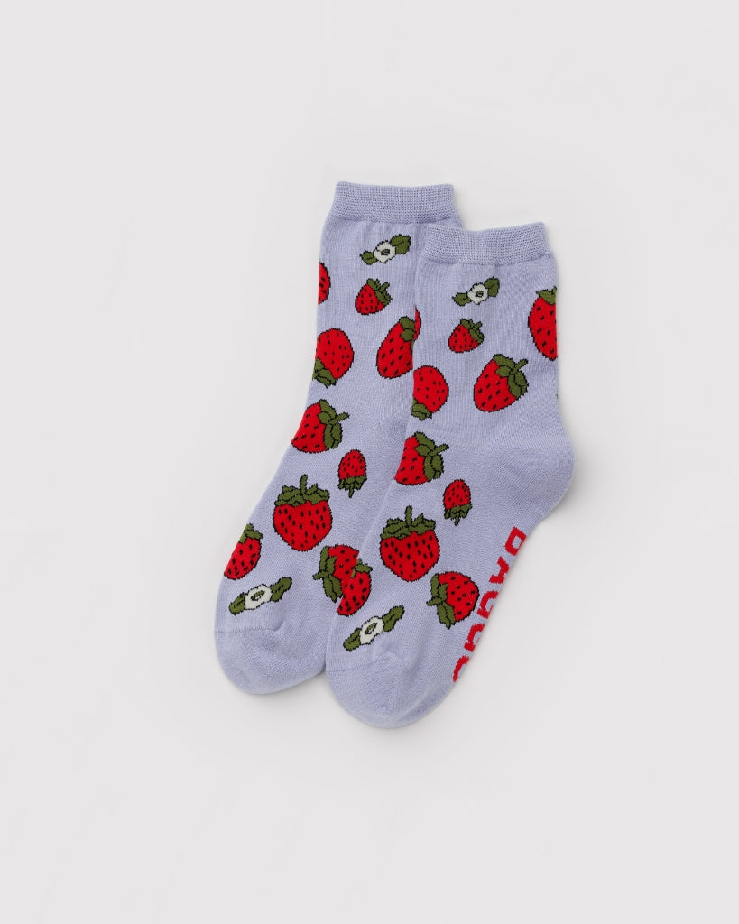 Crew Socks - Strawberry Blossom