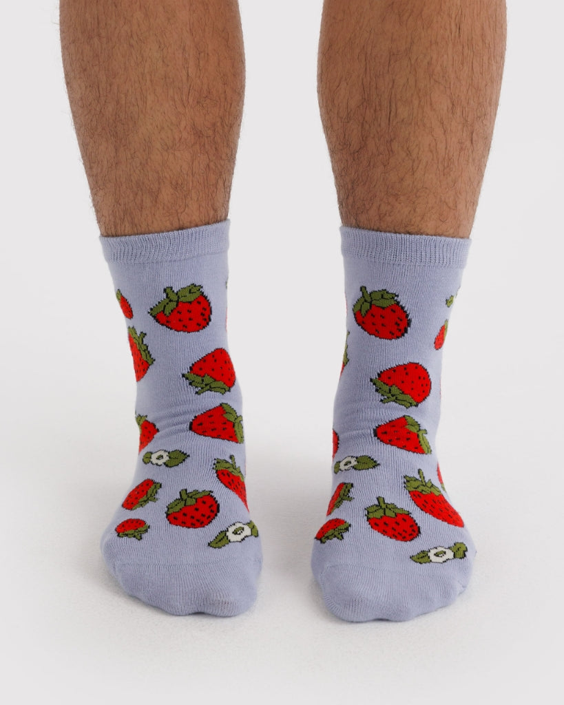 Crew Socks - Strawberry Blossom