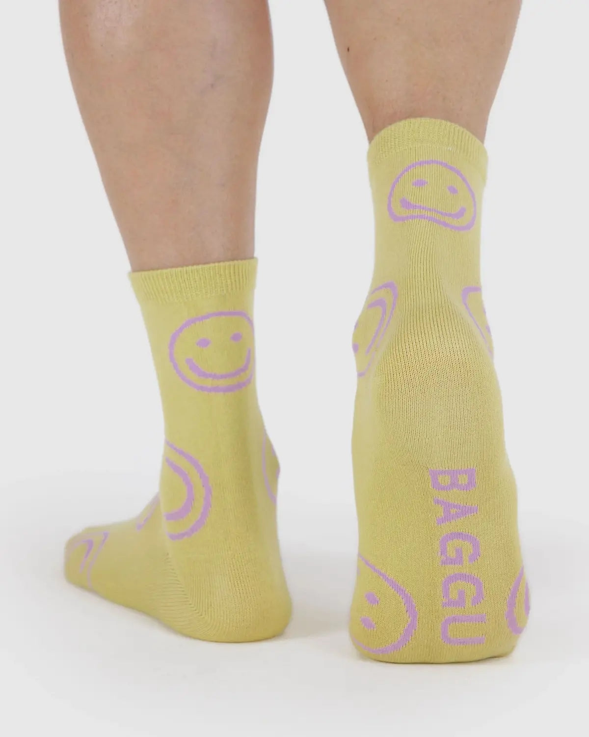 Crew Socks - Straw happy