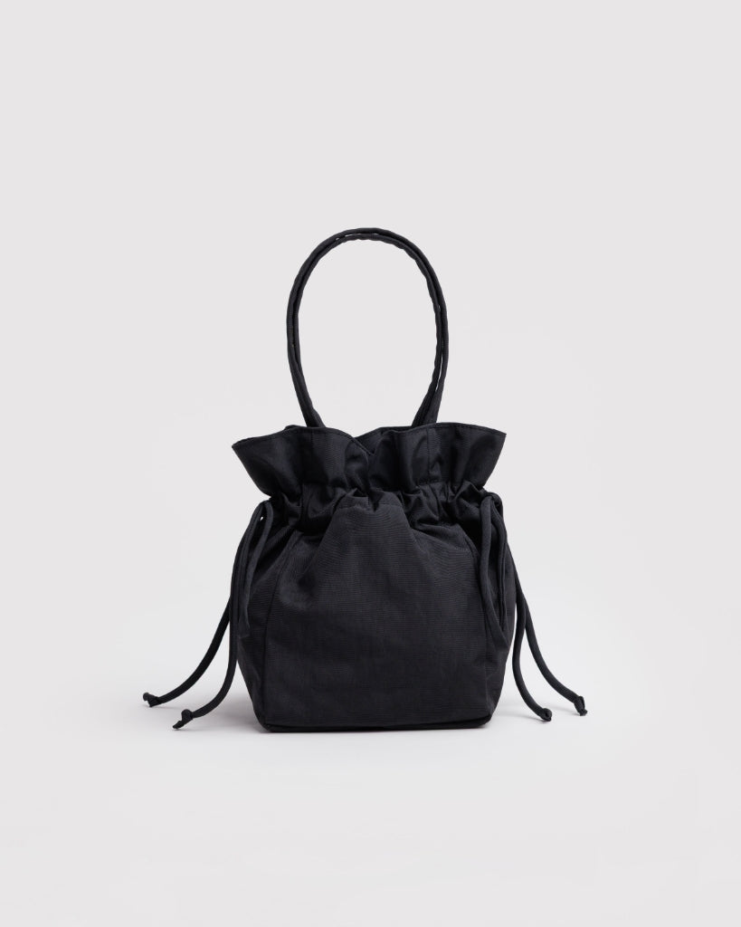 Nylon Drawstring Bag - Black