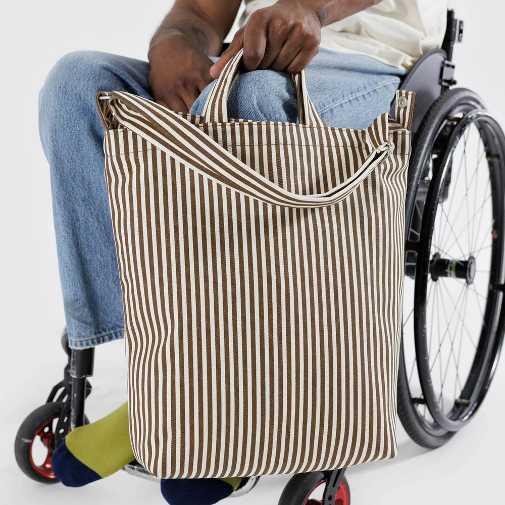 Duck Zip Bag - Brown Stripe