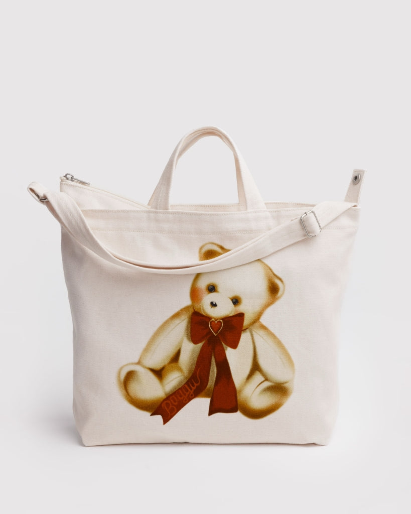 Horizontal Zip Duck Bag - Teddy Bear [PRE ORDER]
