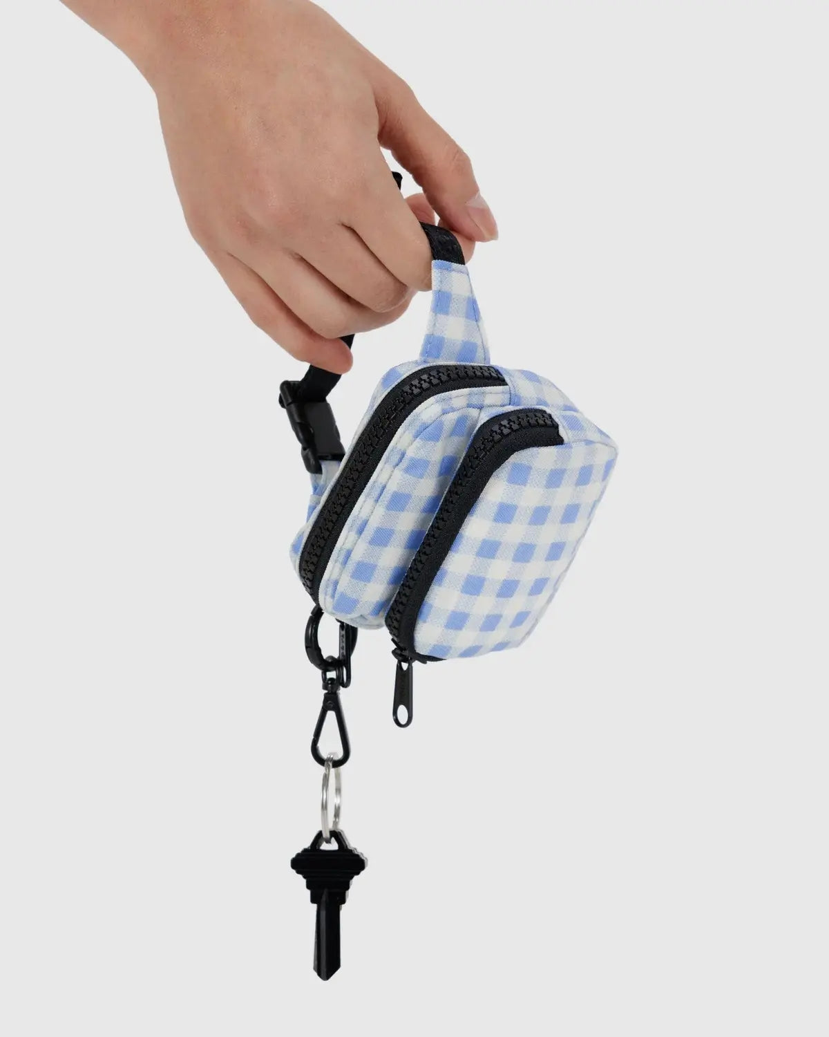 Charm Fanny Pack - Light Blue Gingham