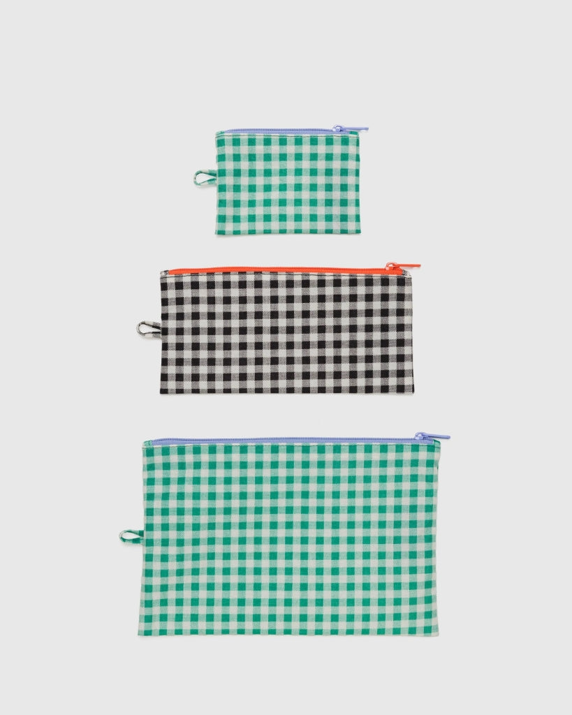 Flat Pouch Set - Gingham [PRE ORDER]